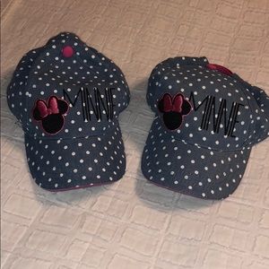 2 little girls one size fits all Minnie hats!